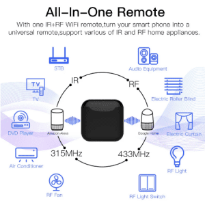 RF + RI Smart Remote Control for many devices