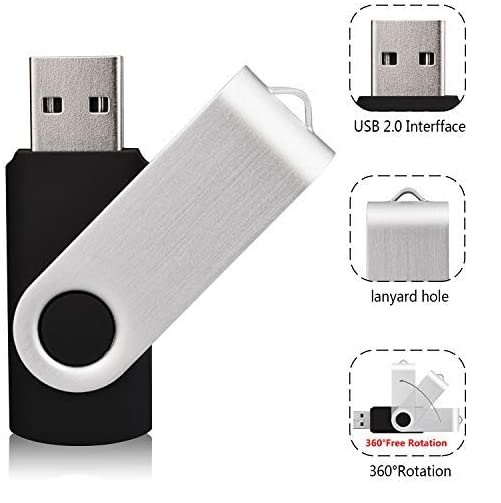 USB Flash Drive Black and Silver