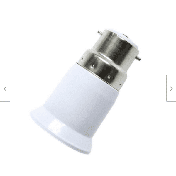 E27 bulb converter to B22 socket