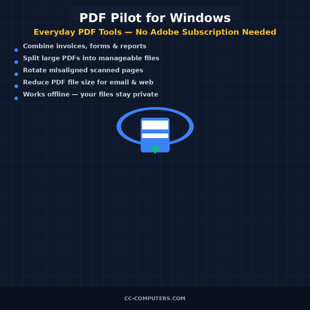 PDF Pilot for Windows: Everyday PDF Tools Without the Monthly Subscription