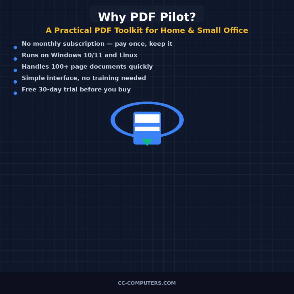 Why PDF Pilot Is the Right PDF Toolkit for Small Offices and Home Users